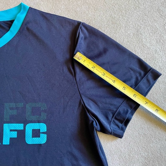 Arsenal Football Club Jersey Men’s Medium Blue V-Neck AFC Soccer Shirt Polyester - Picture 5 of 6